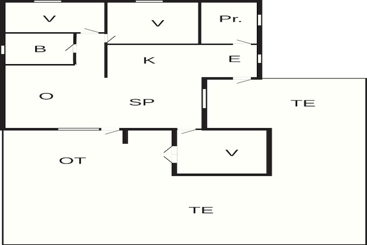 6 persoons vakantie huis in Hadsund - Plattegrond