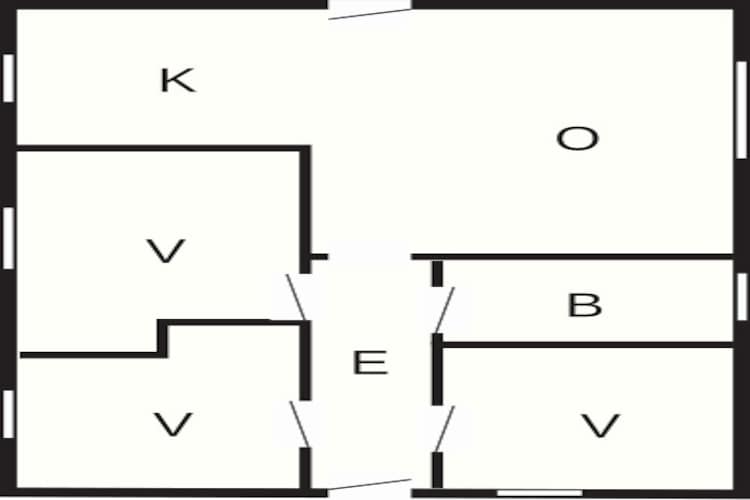 Sfeervolle Fjordhut-By Traum-Plattegrond