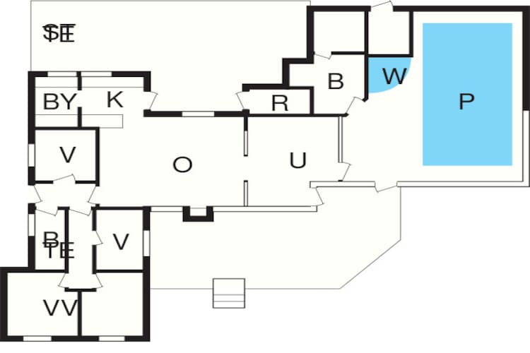 8 persoons vakantie huis in Knebel-Plattegrond