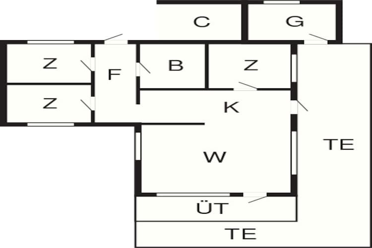 6 Personen Ferienhaus in Hesselager-Grundriss