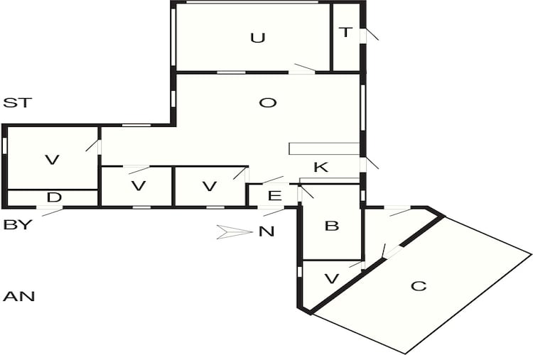 Maison de vacances pour 7 a Spøttrup-Plan d'étage
