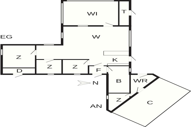 Kustenzauber in albaek -- By Traum Ferienwohnungen - Grundriss