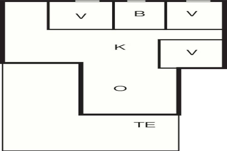 Afgelegen toevluchtsoord met uitzicht - Plattegrond