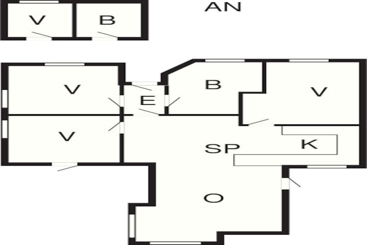 Zeeparadijs met schommel - Plattegrond