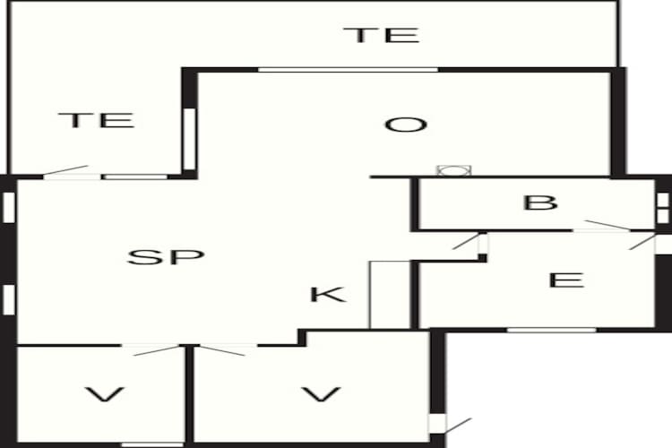 4 Personen Ferienhaus in Børkop-By Traum - Grundriss