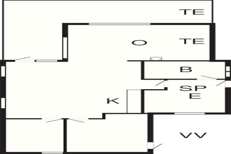 Maison de vacances pour 4 a Børkop-By Traum - Plan