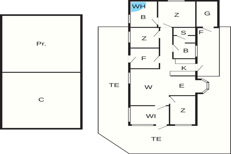 8 persoons vakantie huis in Hals-By Traum - Plattegrond