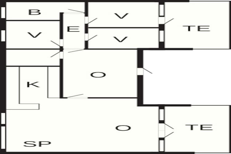 Ruim vakantiehuis met uitzicht - Plattegrond