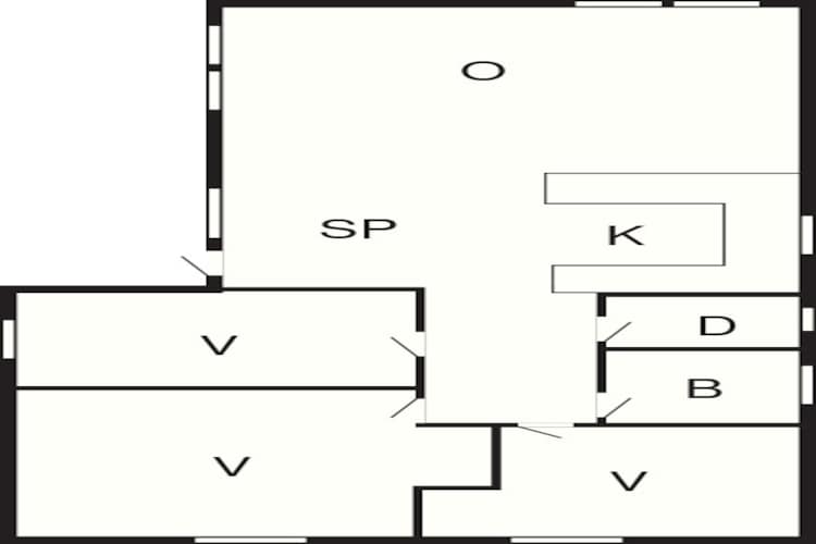 6 persoons vakantie huis in Nexø-Plattegrond