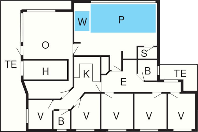 14 person holiday home in Nexø-Floor plan