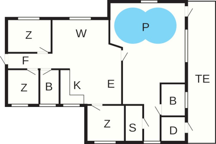8 persoons vakantie huis in Ørsted-By Traum-Plattegrond