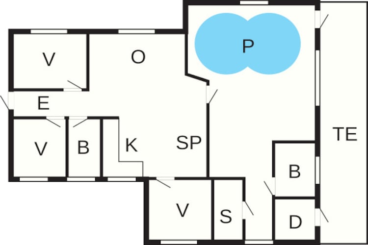 8 persoons vakantie huis in Ørsted-By Traum - Plattegrond