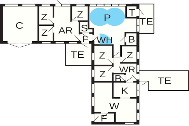 Maison de vacances pour 14 a Ørsted-By Traum - Plan