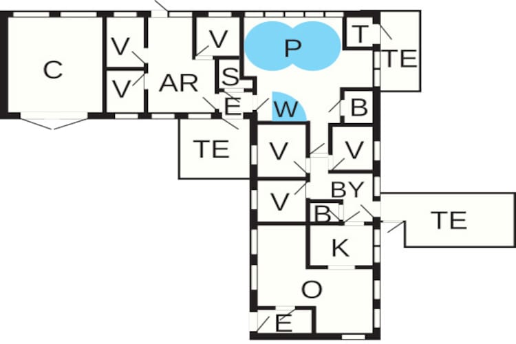 Maison de vacances pour 14 a Ørsted-By Traum - Plan