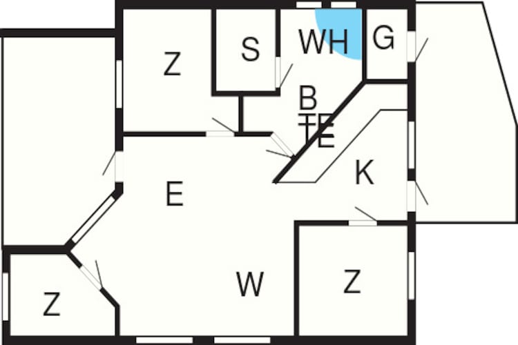 Maison de vacances pour 5 a Børkop-Plan d'étage