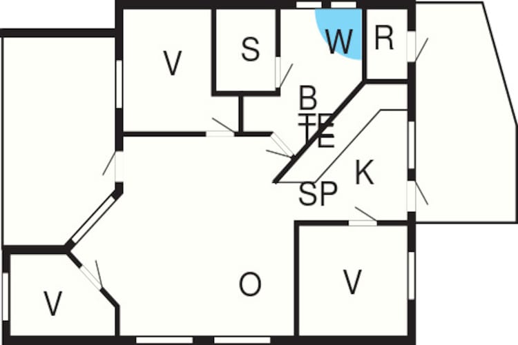 Maison de vacances pour 5 a Børkop-Plan d'étage