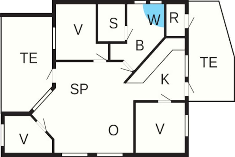 Havre de paix isolé à Hvidbjerg - Plan