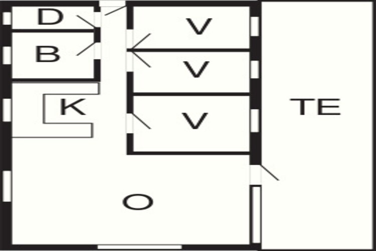 6 persoons vakantie huis in Hurup Thy-Plattegrond