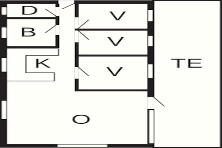 6 persoons vakantie huis in Hurup Thy-Plattegrond