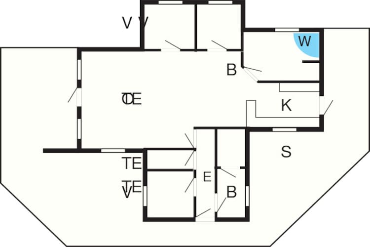 Maison de vacances pour 8 a Spøttrup-By Traum - Plan