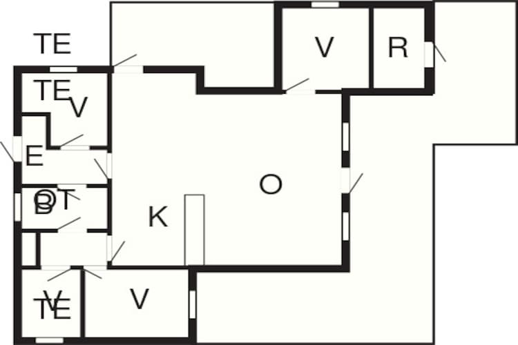 Maison de vacances pour 8 a Højslev-By Traum-Plan d'étage