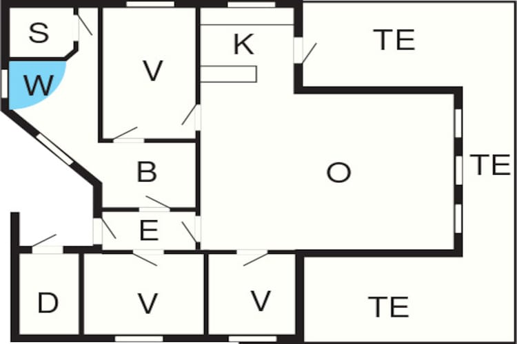 Maison de vacances pour 6 a Spøttrup-By Traum-Plan d'étage