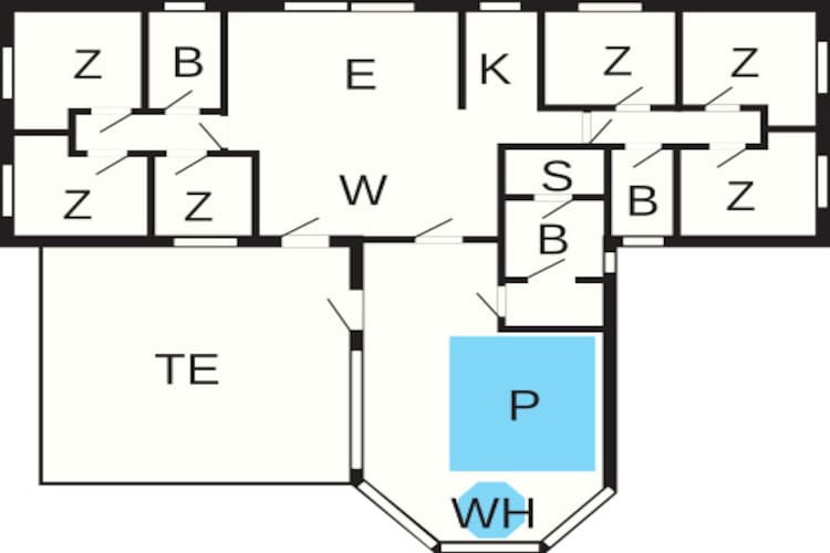 12 persoons vakantie huis in Væggerløse-By Traum - Plattegrond