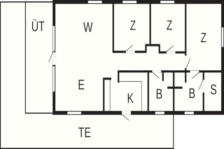 8 person holiday home in Løkken-By Traum - Floor plan