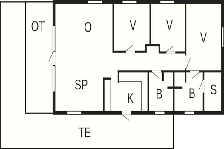 8 person holiday home in Løkken-By Traum - Floor plan