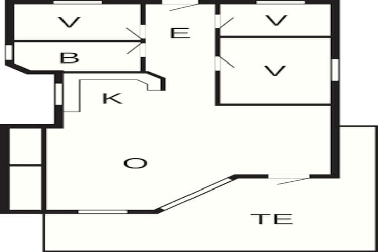 6 persoons vakantie huis in Hadsund - Plattegrond