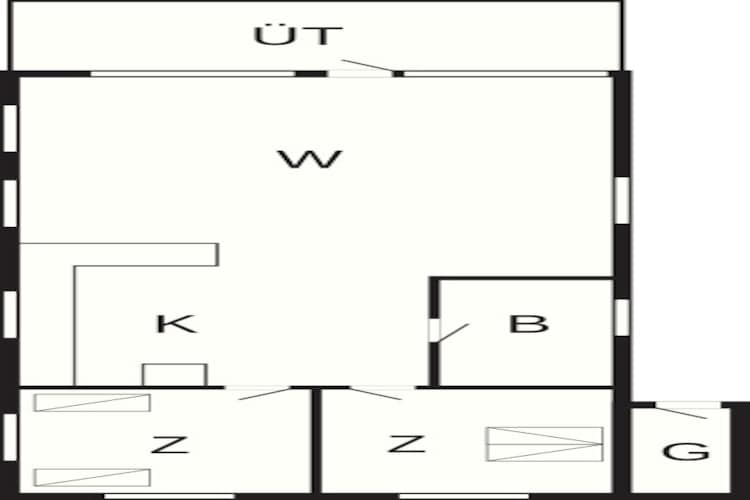 4 person holiday home in Hjørring-By Traum - Floor plan