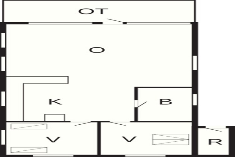 4 person holiday home in Hjørring-By Traum - Floor plan