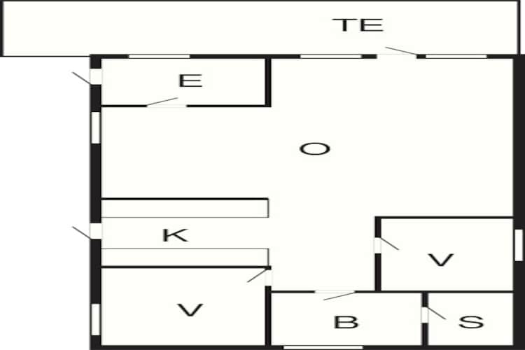 4 persoons vakantie huis in Løkken-Plattegrond