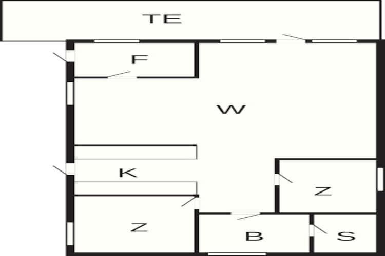 Charmant vakantiehuisje midden in de natuur - Plattegrond
