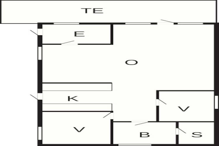 Charmant vakantiehuisje midden in de natuur - Plattegrond