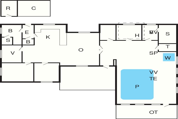 12 Personen Ferienhaus in Pandrup-By Traum-Grundriss
