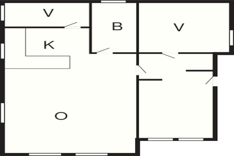 4 person holiday home in Broager-By Traum - Floor plan