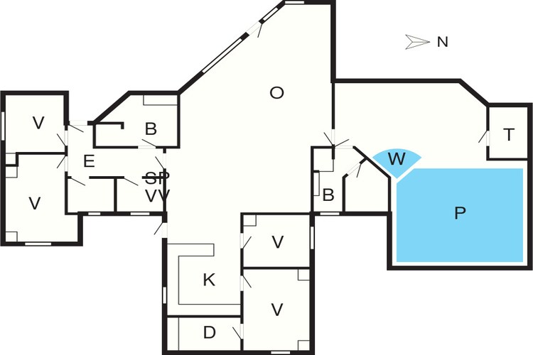 12 persoons vakantie huis in Væggerløse-By Traum-Plattegrond