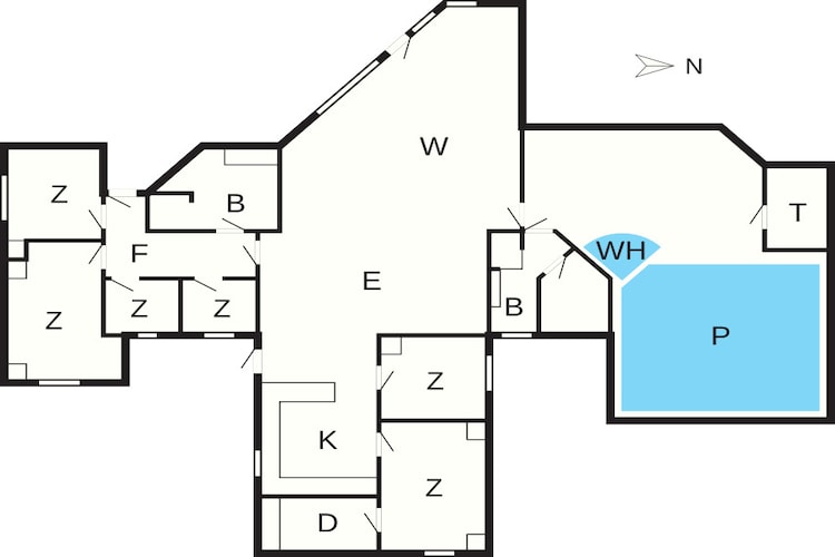 12 persoons vakantie huis in Væggerløse-By Traum - Plattegrond