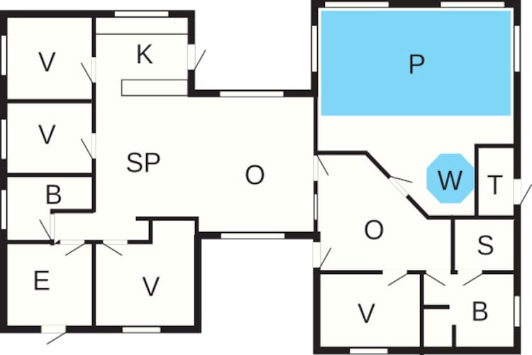 10 persoons vakantie huis in Glesborg-By Traum-Plattegrond