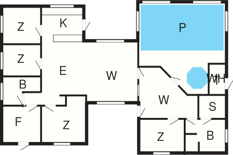 Maison de vacances pour 10 a Glesborg-By Traum - Plan