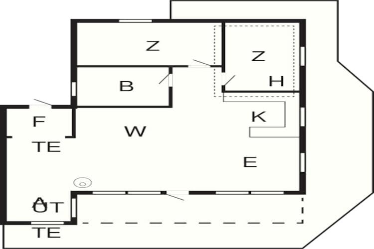Maison de vacances pour 4 a Lemvig-By Traum-Plan d'étage