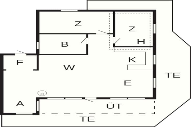 4 Personen Ferienhaus in Lemvig-By Traum-Grundriss