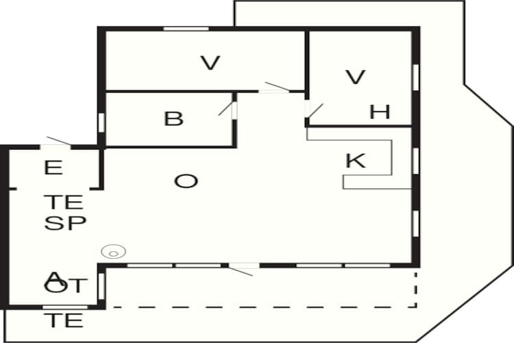 4 person holiday home in Lemvig-By Traum - Floor plan
