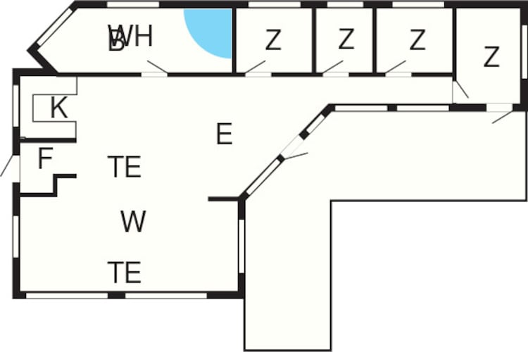 Gezellig strandhuis in Vejers -- By Traum Ferienwohnungen-Plattegrond