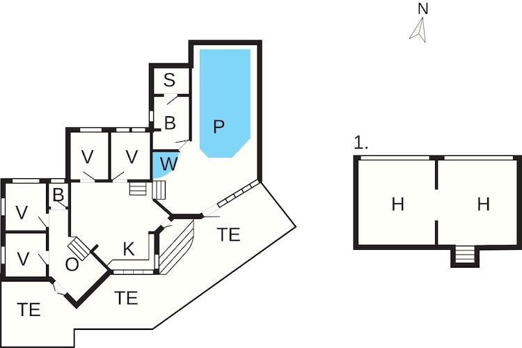 10 persoons vakantie huis in Hadsund-By Traum-Plattegrond