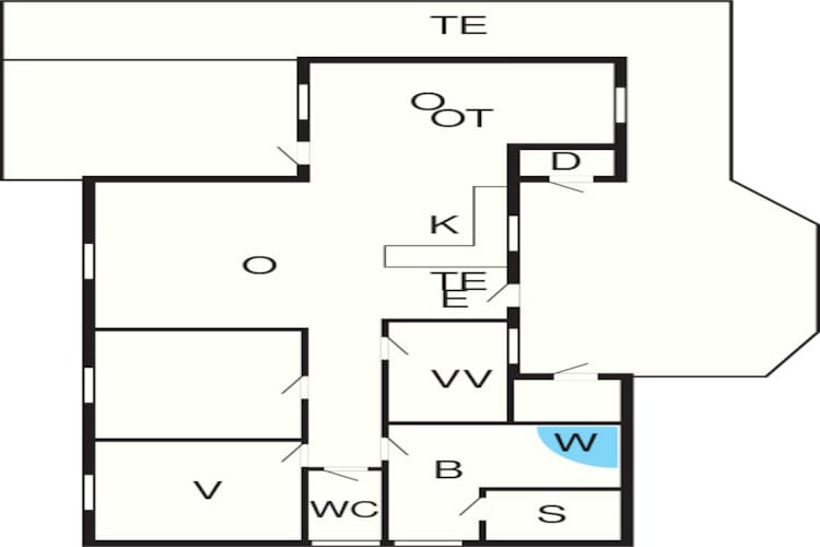 5 persoons vakantie huis in Løkken-Plattegrond