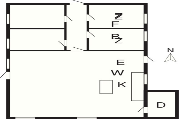 Gezellig toevluchtsoord in Sonderho -- By Traum Ferienwohnungen-Plattegrond