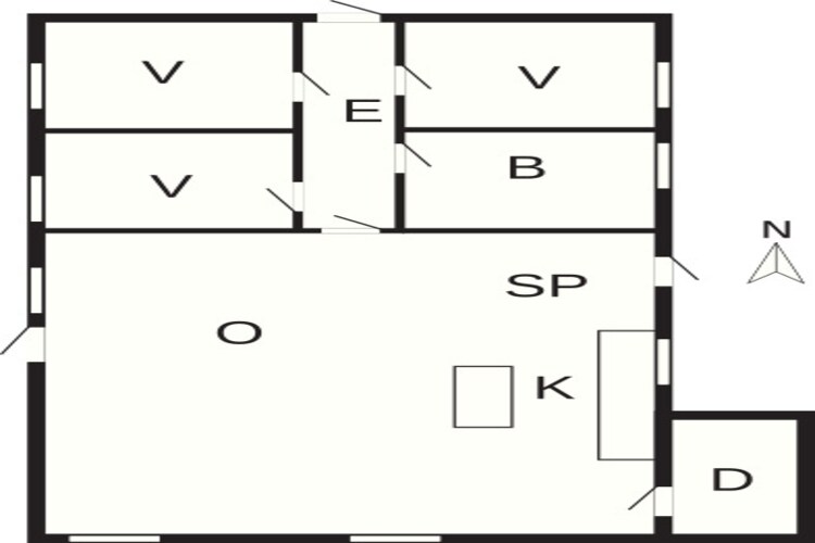 Gezellig toevluchtsoord in Sonderho - Plattegrond