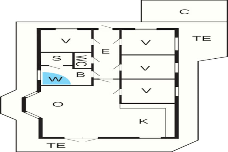 8 persoons vakantie huis in Løkken-By Traum - Plattegrond